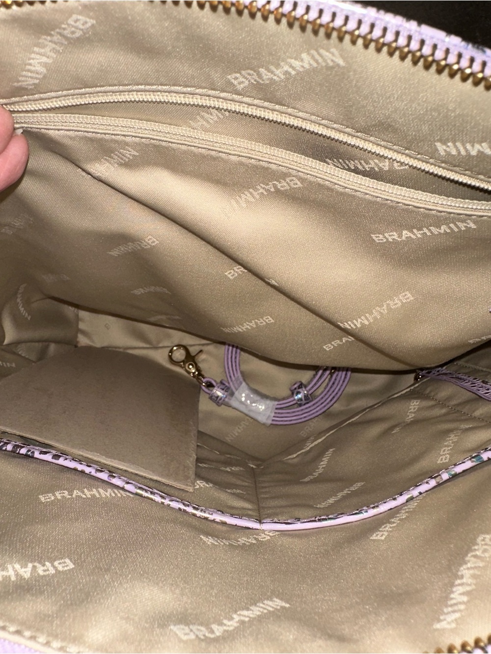 ✨💜 NWT Brahmin Large Duxbury in Violet Wonderland 💜✨ - Picture 4 of 5